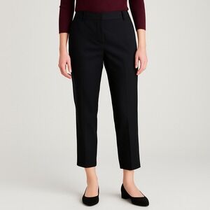 Suitshop Cropped Dress Pants‎ High Waist Career Wear Black Size 12S